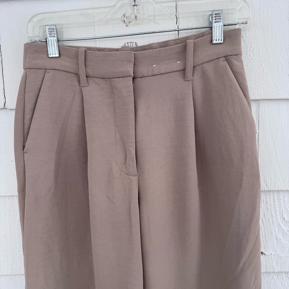 Abercrombie & Fitch Sloane Pleated Pants Trousers Tan size 25/0 - Picture 2 of 4